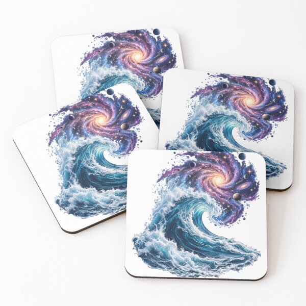 Item preview, Galaxy Growing From an Ocean Wave – Cosmic Ocean Space Art designed and sold by Prince Tripathi .