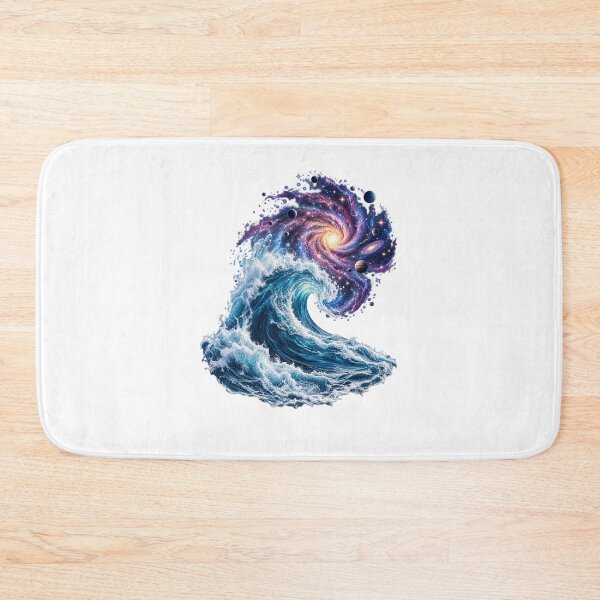 Item preview, Galaxy Growing From an Ocean Wave – Cosmic Ocean Space Art designed and sold by Prince Tripathi .