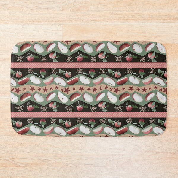 Item preview, Farm Fresh Apple Slice Zig Zag Stripes designed and sold by Digitalmyth's Designs.