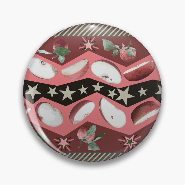 Item preview, More Farm Fresh Apple Slice Zig Zag Stripes designed and sold by Digitalmyth's Designs.