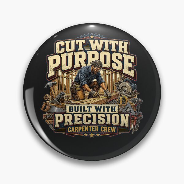 Item preview, Vintage Carpenter Woodworking Cut With Purpose designed and sold by AdicretorDesign.