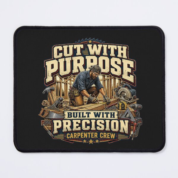 Item preview, Vintage Carpenter Woodworking Cut With Purpose designed and sold by AdicretorDesign.