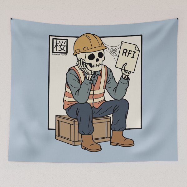 Item preview, Still Waiting on That RFI Construction Skeleton designed and sold by SakuraHaven.
