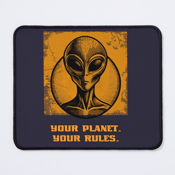 Item preview, Your Planet Your Rules Retro Alien designed and sold by AhmadAnnaPrints.