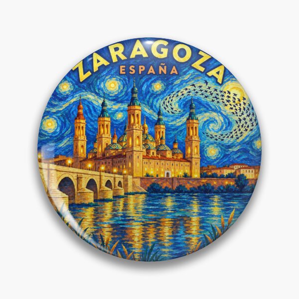 Item preview, Zaragoza España: Basílica del Pilar Starry Night designed and sold by CircinusStore.