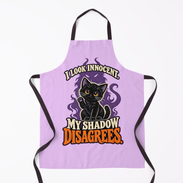 Item preview, Cute Evil Black Cat With Demon Shadow designed and sold by Meandmyshop.