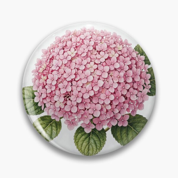 Item preview, Single Pink Hydrangea | Vintage Botanical Hydrangea Illustration | Cottagecore Floral Sticker designed and sold by RareBotanical .