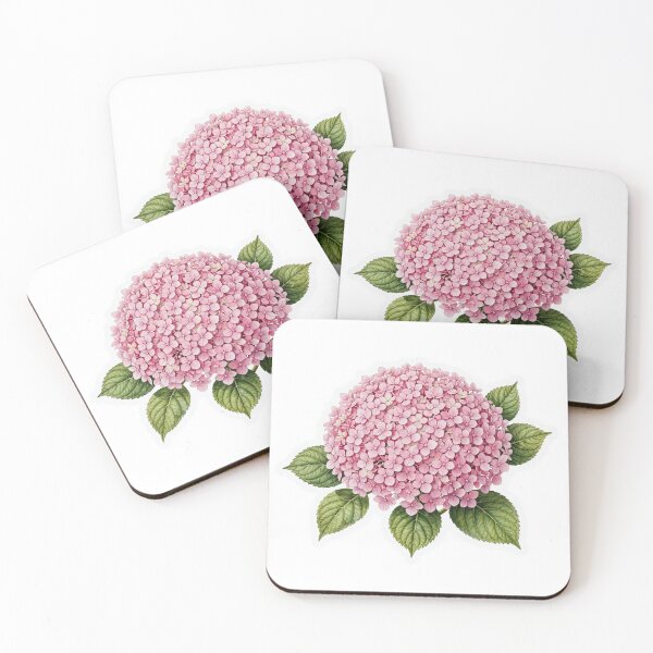 Item preview, Single Pink Hydrangea | Vintage Botanical Hydrangea Illustration | Cottagecore Floral Sticker designed and sold by RareBotanical .