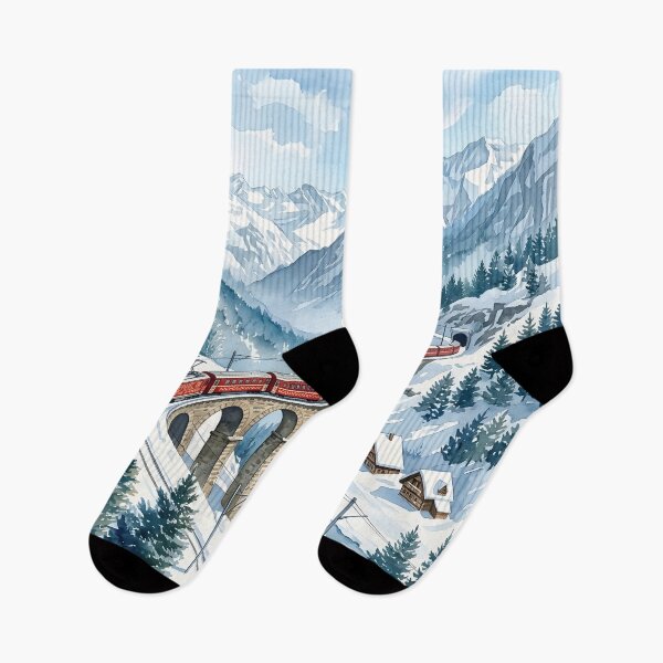 Item preview, Glacier Express Switzerland Travel Poster – Alpine Mountain Train designed and sold by POSTERIOCREW.