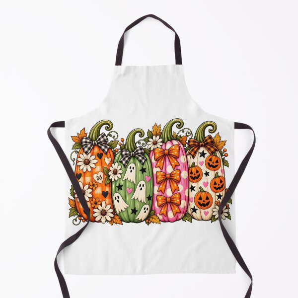 Item preview, Coquette Pumpkin Stack Pink Green Orange Gingham Bow Halloween Art designed and sold by DesignArtist.ia.