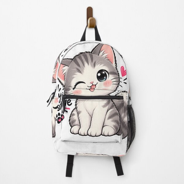 Item preview, Cute Stay Pawsitive Kawaii Kitten Winking Cat Lover Sticker designed and sold by PRIME4YOU.