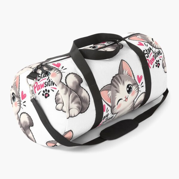 Item preview, Cute Stay Pawsitive Kawaii Kitten Winking Cat Lover Sticker designed and sold by PRIME4YOU.