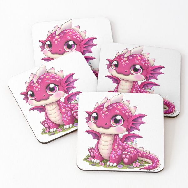 Item preview, Little Enchanted Pink Dragon of Namaloue designed and sold by cheznamaloue.