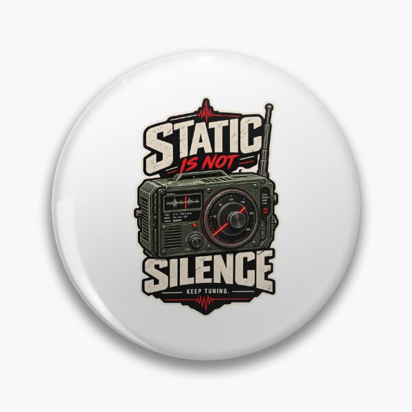 Item preview, Static Is Not Silence - Retro Vintage Radio - Keep Tuning Graphic. designed and sold by Favour's Store.