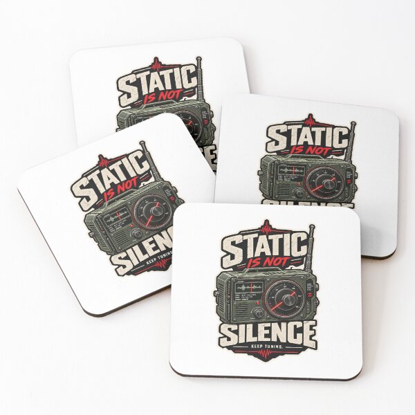 Item preview, Static Is Not Silence - Retro Vintage Radio - Keep Tuning Graphic. designed and sold by Faviempiire Designs.