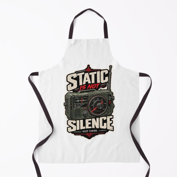 Item preview, Static Is Not Silence - Retro Vintage Radio - Keep Tuning Graphic. designed and sold by Favour's Store.