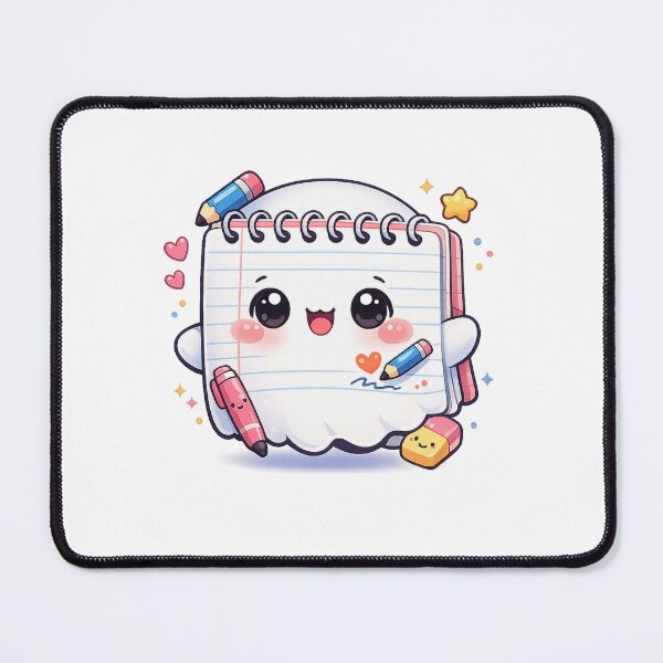 Item preview, Kawaii Notebook Ghost designed and sold by Sommium .