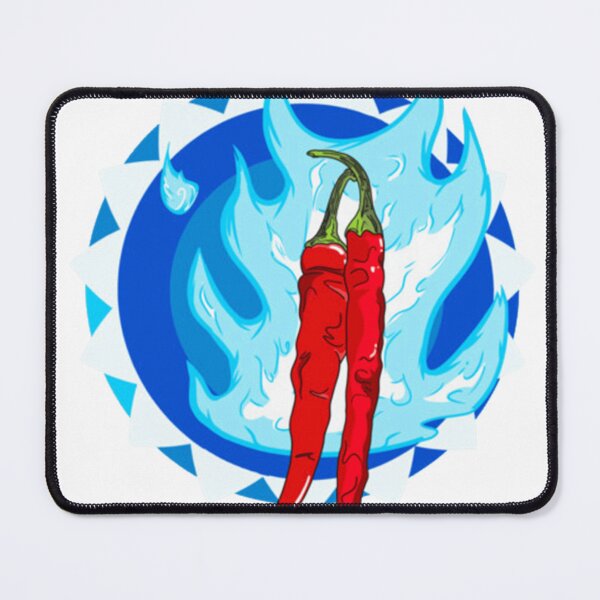 Item preview, Chili Pepper Blue Flames Logo designed and sold by oscaranhhoa.