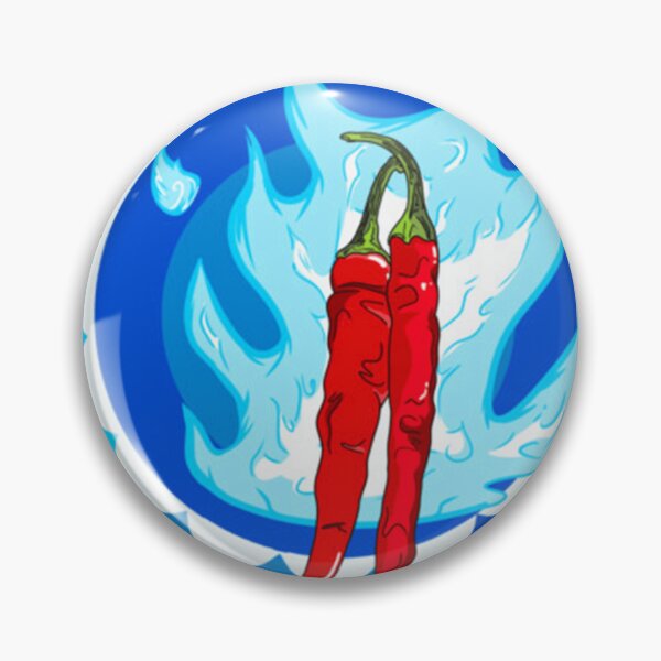 Item preview, Chili Pepper Blue Flames Logo  designed and sold by oscaranhhoa.