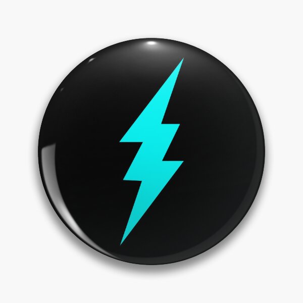 Item preview, Cyan Lightning Bolt Symbol Design designed and sold by pattern-archive.