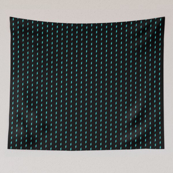 Item preview, Cyan Lightning Bolt Symbol Design designed and sold by pattern-archive.