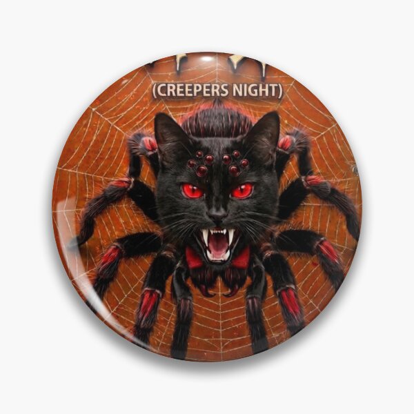Item preview, Creepers Night Mutant Cat-Spider Vintage Japanese Horror Movie Poster designed and sold by Mindworx21.