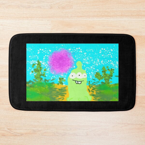 Item preview, Cute Cartoon Alien in Vibrant Landscape designed and sold by Fibi-studio.
