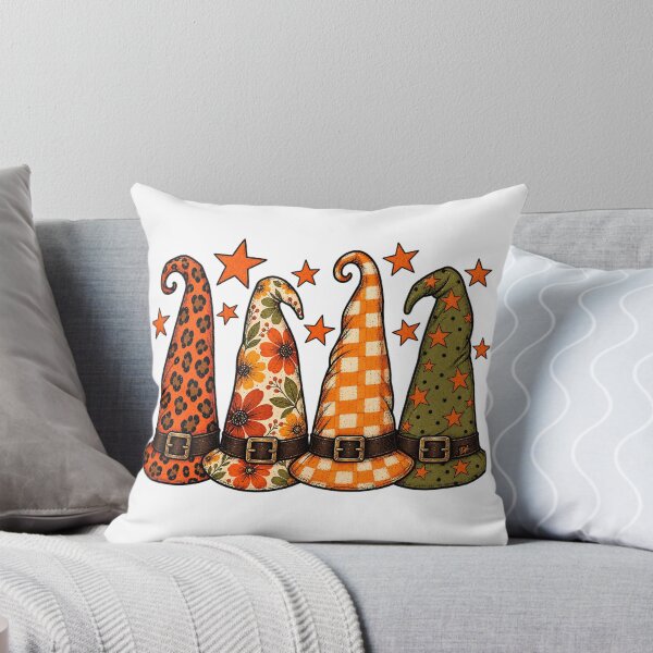 Item preview, Retro Patterned Witch Hats Leopard Floral Plaid Halloween Art designed and sold by DesignArtist.ia.