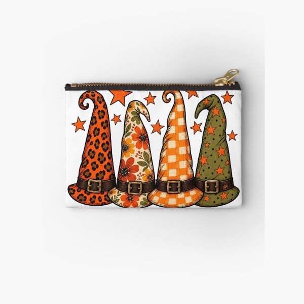 Item preview, Retro Patterned Witch Hats Leopard Floral Plaid Halloween Art designed and sold by DesignArtist.ia.