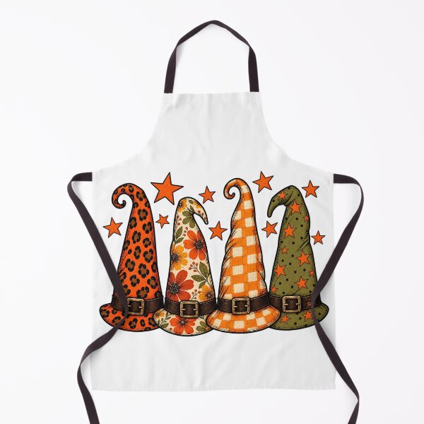 Item preview, Retro Patterned Witch Hats Leopard Floral Plaid Halloween Art designed and sold by DesignArtist.ia.