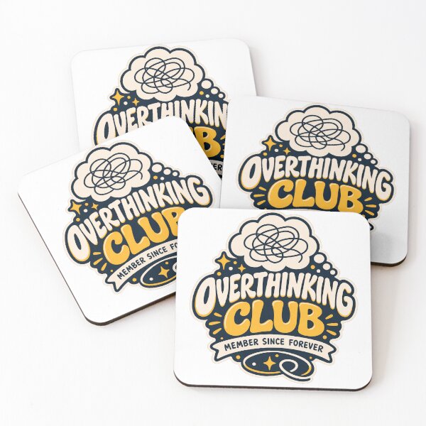 Item preview, Overthinking Club Member Since Forever Funny Mental Chaos designed and sold by Pixel & Ponder.