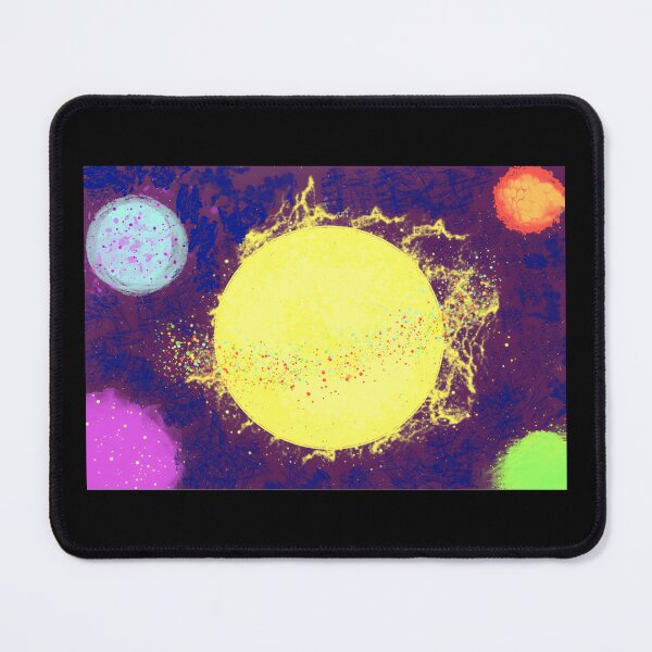 Item preview, Vibrant Celestial Planets and Sun Illustration designed and sold by Fibi-studio.