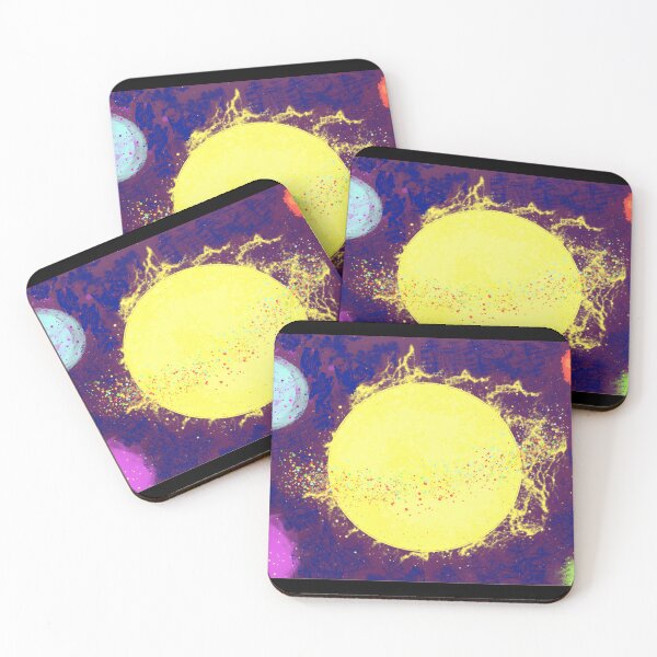 Item preview, Vibrant Celestial Planets and Sun Illustration designed and sold by Fibi-studio.