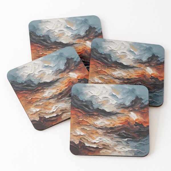 Item preview, Stormy Abstract Impasto Texture designed and sold by Serene Strokes Art.