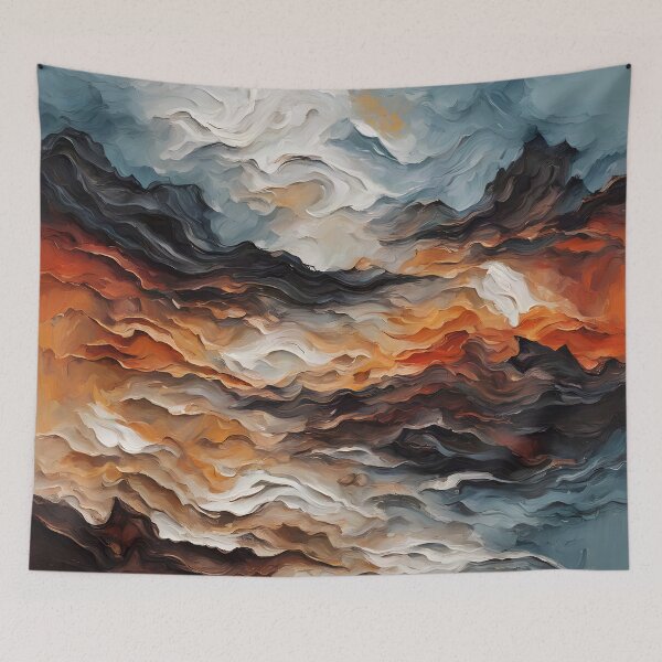 Item preview, Stormy Abstract Impasto Texture designed and sold by Serene Strokes Art.