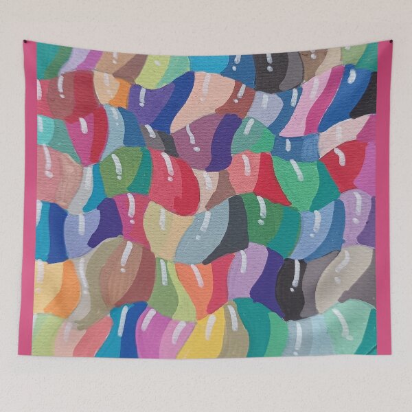 Item preview, Colorful Abstract Question Mark Pattern – Bright Multicolor Comforter & Shower Curtain. designed and sold by fbtrisha.