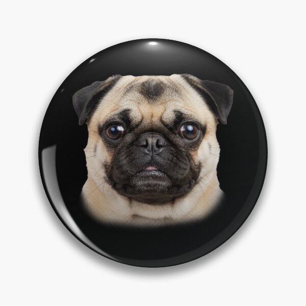Item preview, Pug Dog Face Portrait Cute Puppy Eyes Dog Art designed and sold by cabana.space.