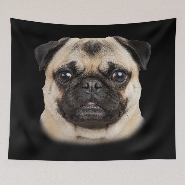 Item preview, Pug Dog Face Portrait Cute Puppy Eyes Dog Art designed and sold by cabana.space.
