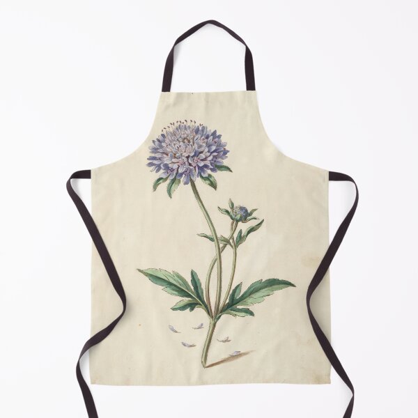Item preview, Vintage Scabious Botanical Illustration | Antique Blue Wildflower Print designed and sold by NuvoraNest.