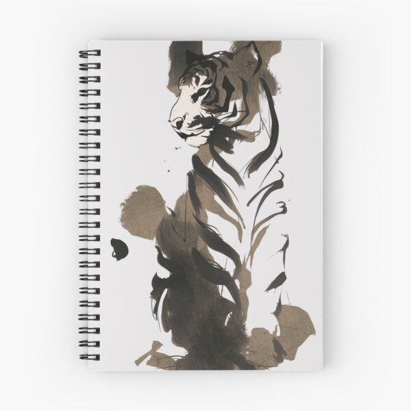 Artikelvorschau, Ein bemerkenswertes minimalistisches Kunstwerk mit der faszinierenden Silhouette eines Tigers. entworfen und verkauft von 123ks.