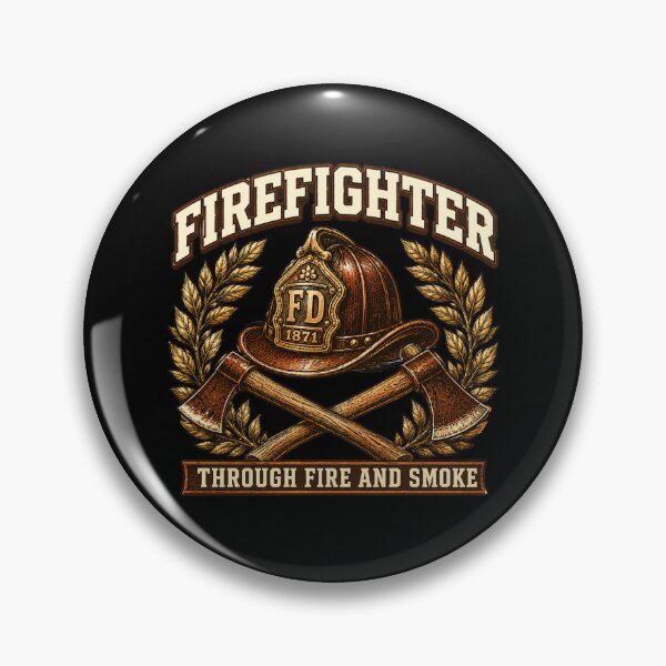 Item preview, Vintage Firefighter Helmet and Crossed Axes Emblem designed and sold by Ada’s Mystic Atelier .