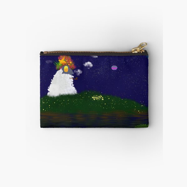 Item preview, Whimsical Snowman in a Cosmic Landscape designed and sold by Fibi-studio.