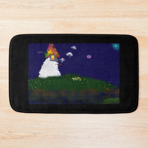 Item preview, Whimsical Snowman in a Cosmic Landscape designed and sold by Fibi-studio.