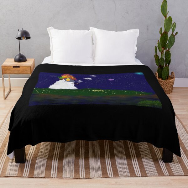 Item preview, Whimsical Snowman in a Cosmic Landscape designed and sold by Fibi-studio.