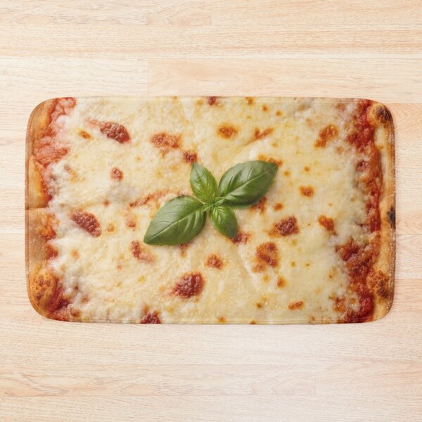 Item preview, Square Margherita Pizza / Realistic Cheesy Pizza Blanket / Realistic food blanket / Cheese Lover Gift / Viral Trend / Tiktok Trend / Funny / Italian Pizza /  designed and sold by TeenLake.