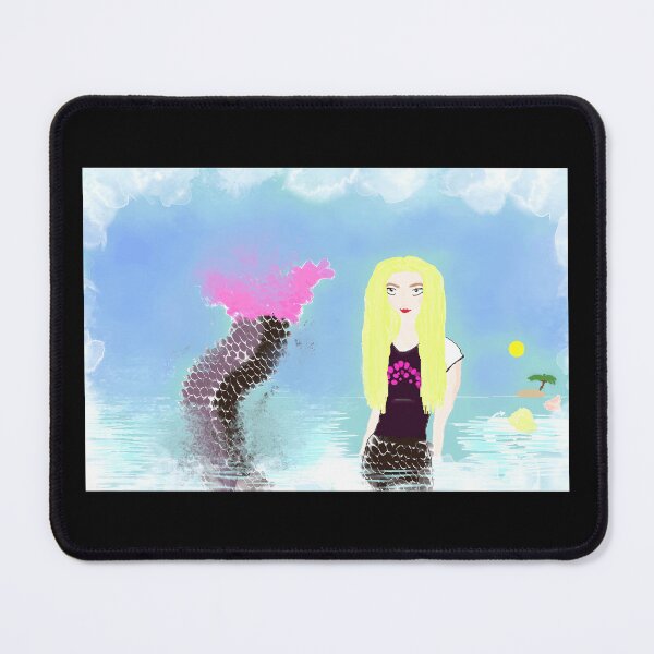 Item preview, Fantasy Beach Scene with Blonde Woman and Colorful Elements designed and sold by Fibi-studio.