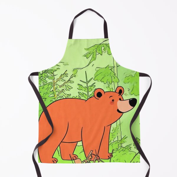 Item preview, Friendly Brown Bear in Woodland Forest – Cute Nature Illustration designed and sold by BLUESKY11a.