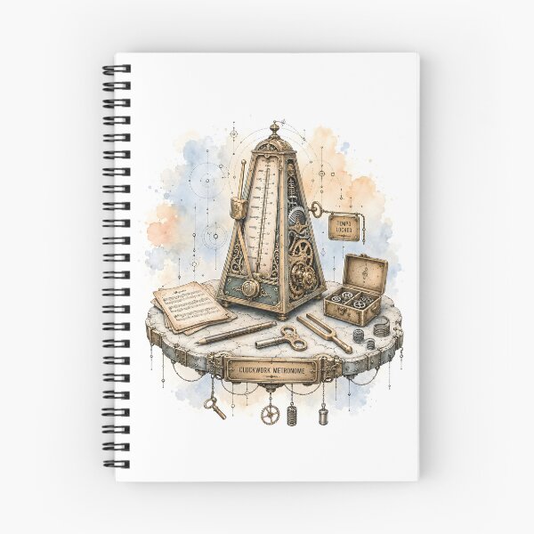 Item preview, Clockpunk Mechanical Metronome - Tempo Locked designed and sold by Shadow Sprite Art.