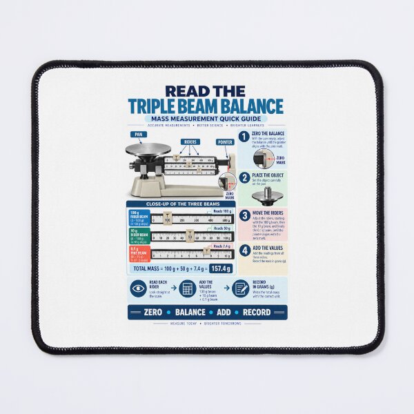 Item preview, How to Read a Triple Beam Balance | Mass Measurement Quick Guide designed and sold by astersgraphics.