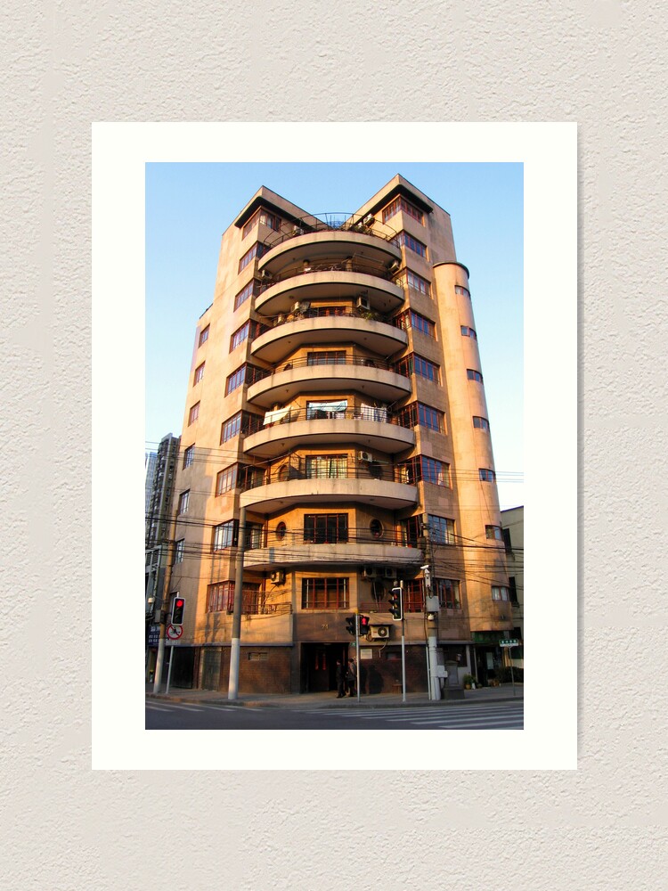 Alternate view of Alfred Magy Apartments - West Fuxing Rd - Shanghai, China Art Print